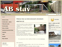 Tablet Screenshot of abstav.cz